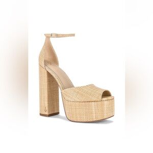 NEW IN BOX - Sam Edelman - Kori platform in bleached beach wood!